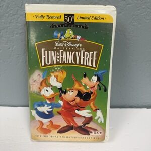 Walt Disney Masterpiece Collection Fun and Fancy Free VHS Movie